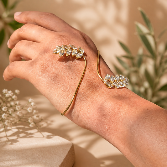 Crystal Hand Chain Bracelet