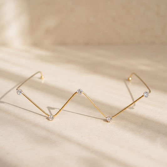 Crystal Solitaire Zigzag Facelet