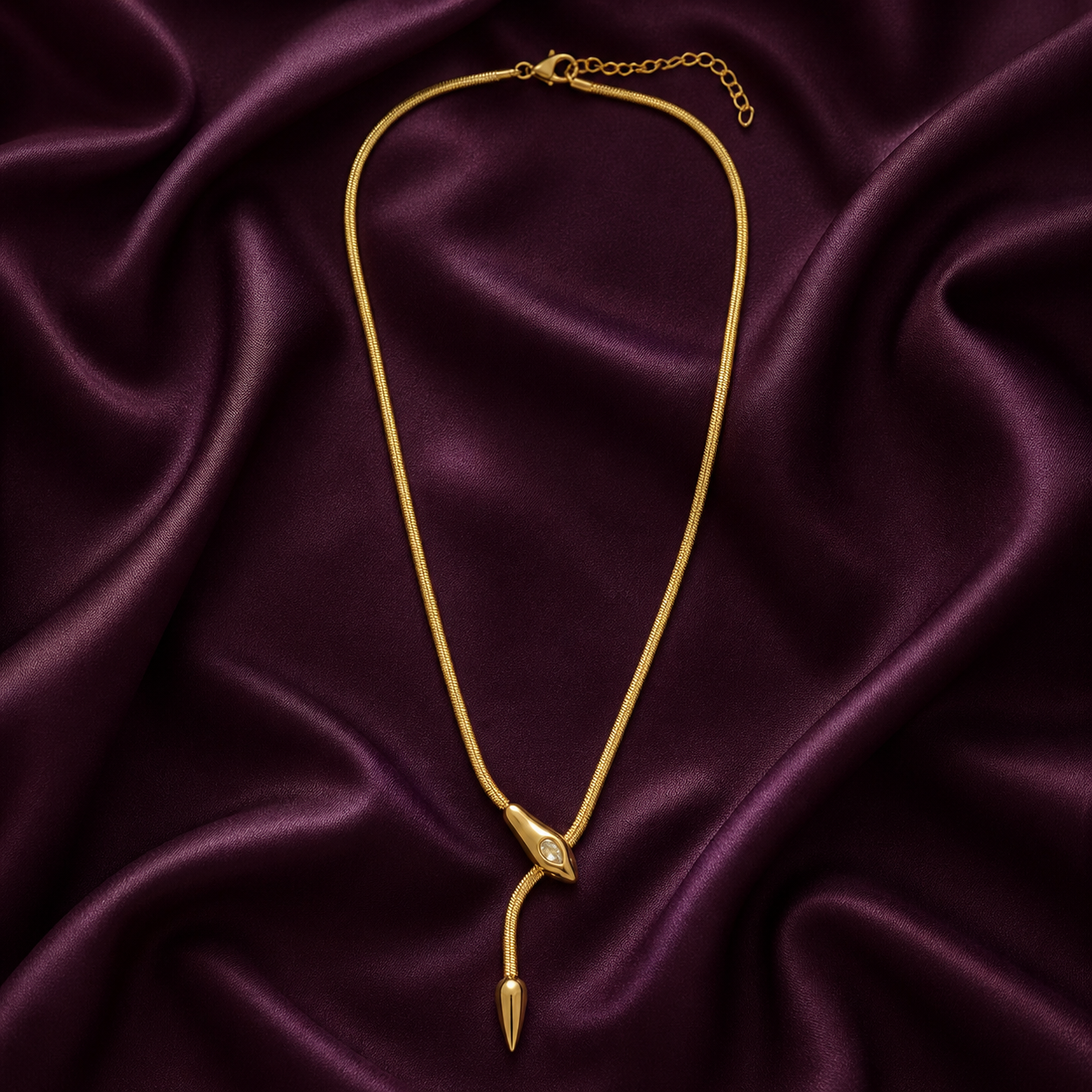 Gold Snake Chain Necklace