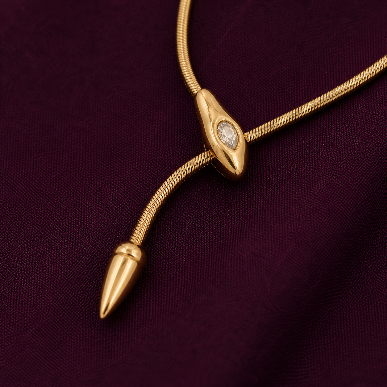 Gold Snake Chain Necklace