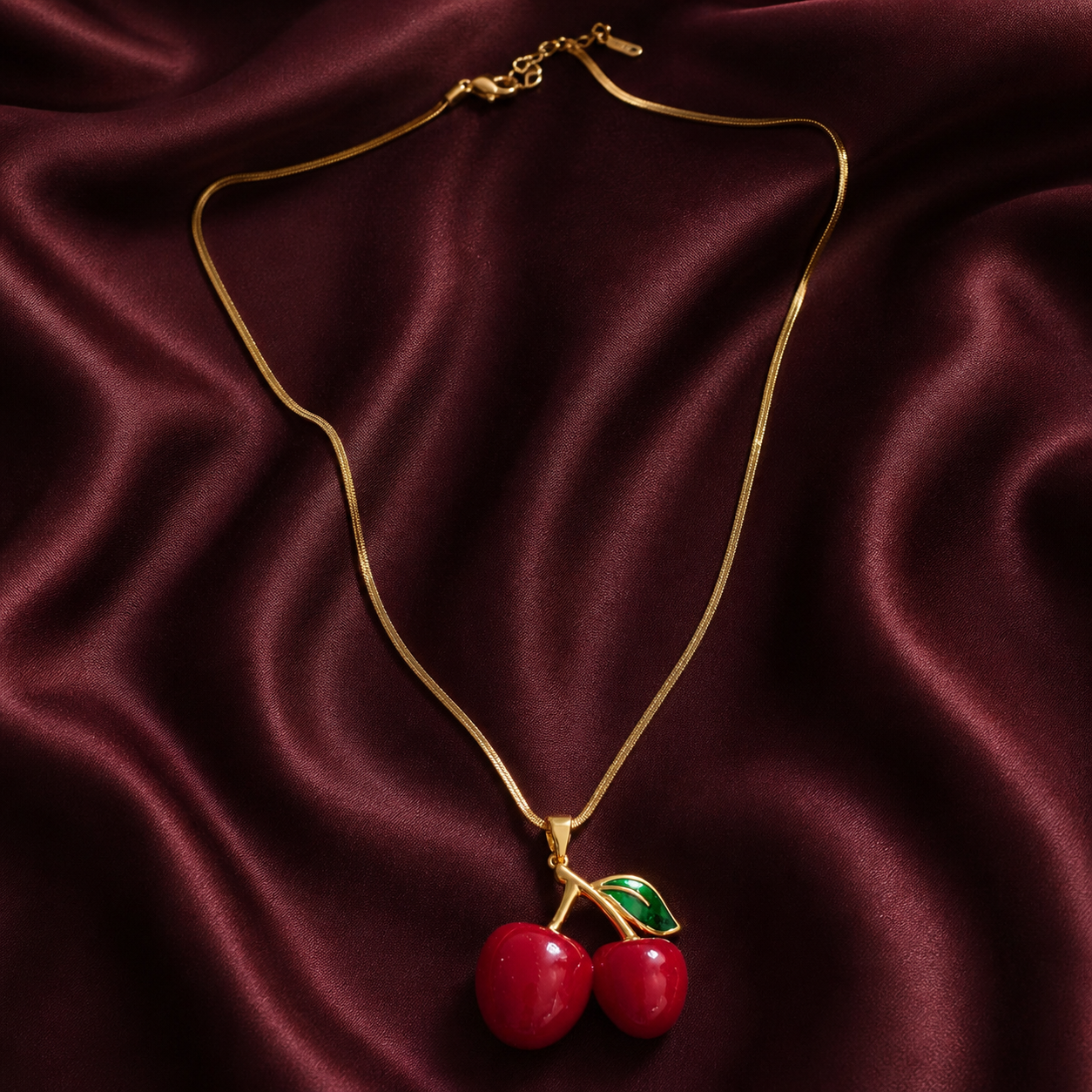 Cherry Pendant Necklace