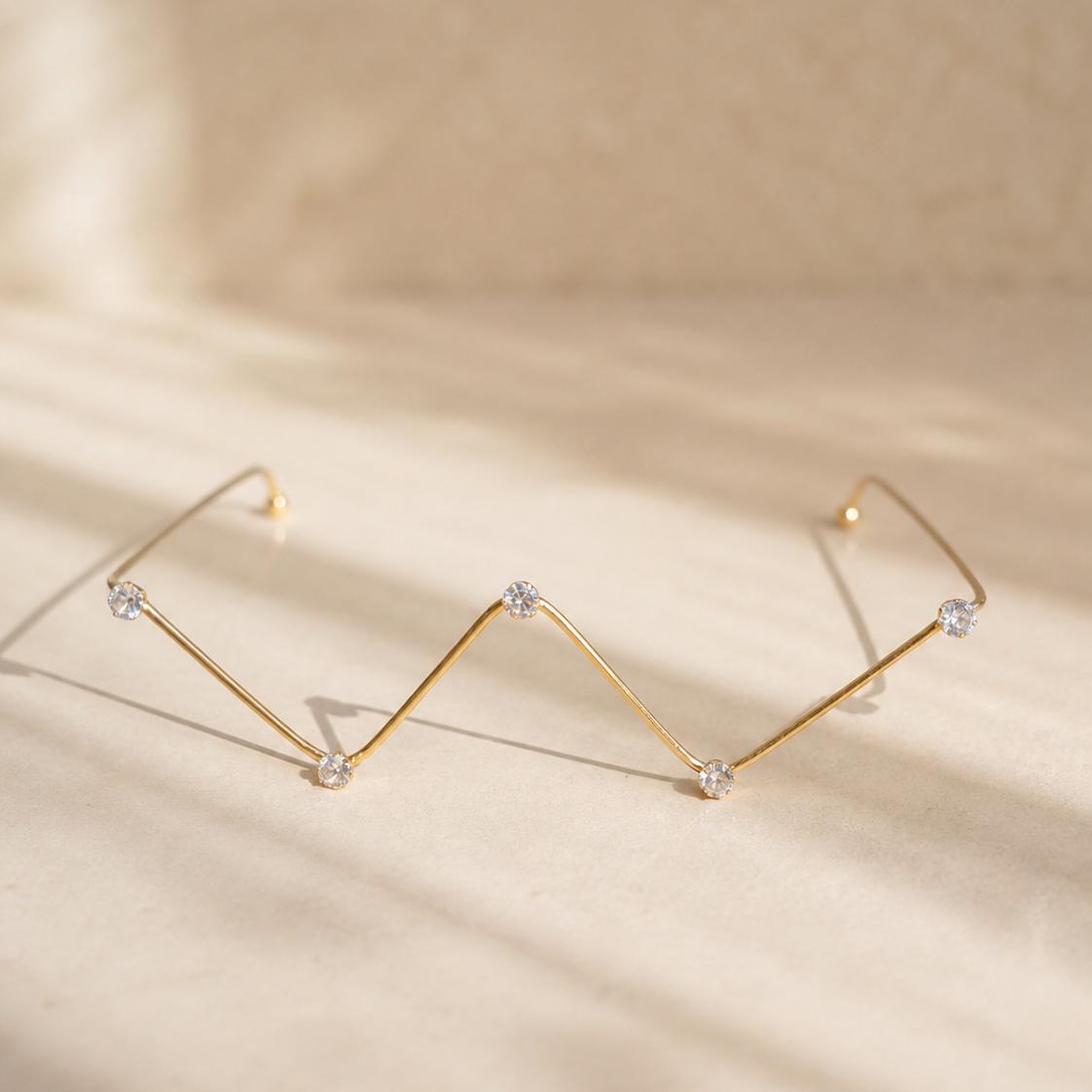 Crystal Solitaire Zigzag Facelet