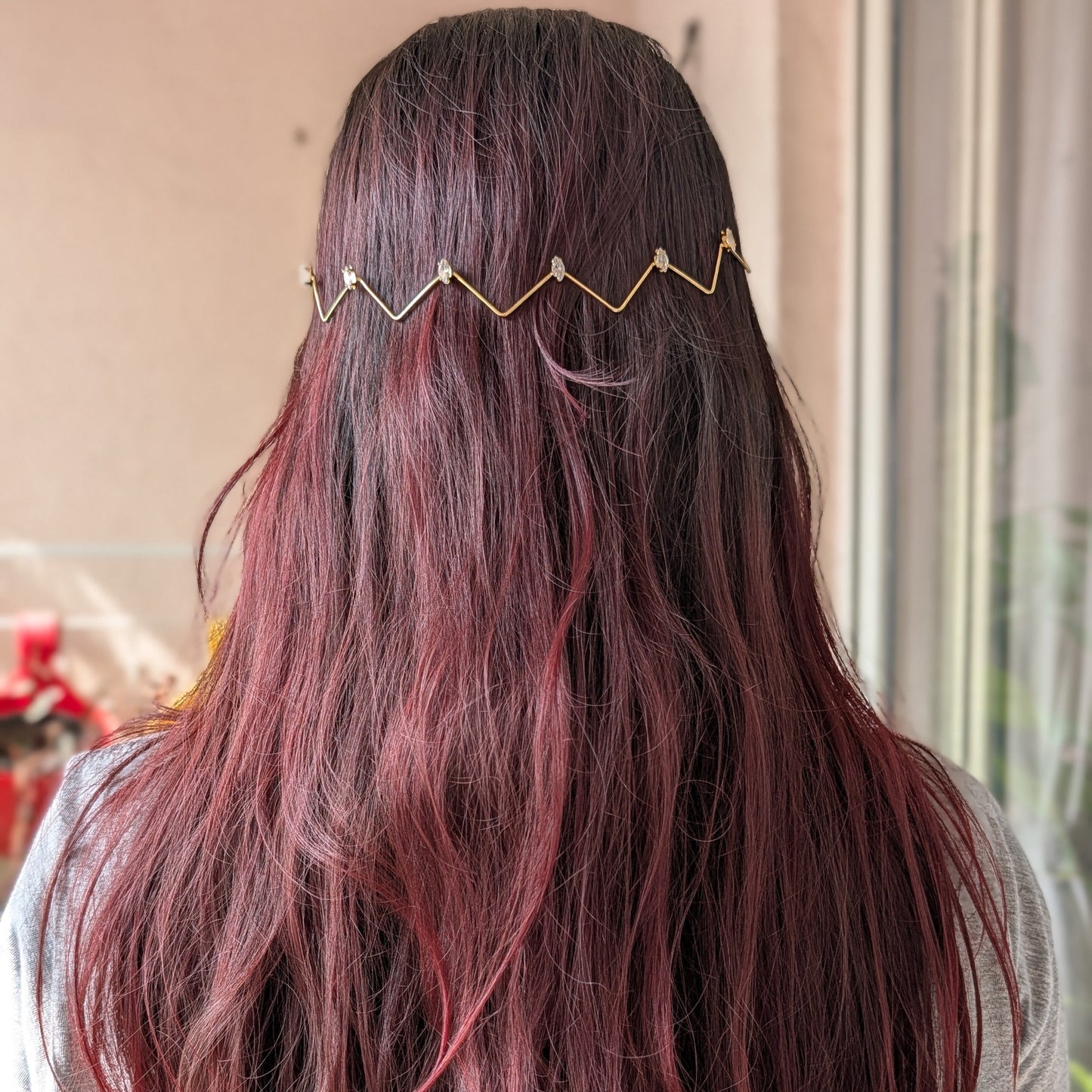 Zigzag Crystal Crown Tiara