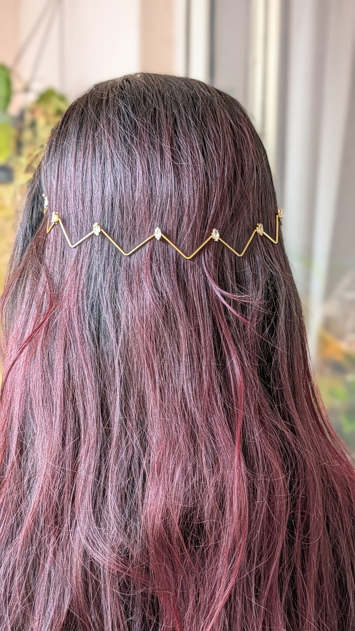 Zigzag Crystal Crown Tiara