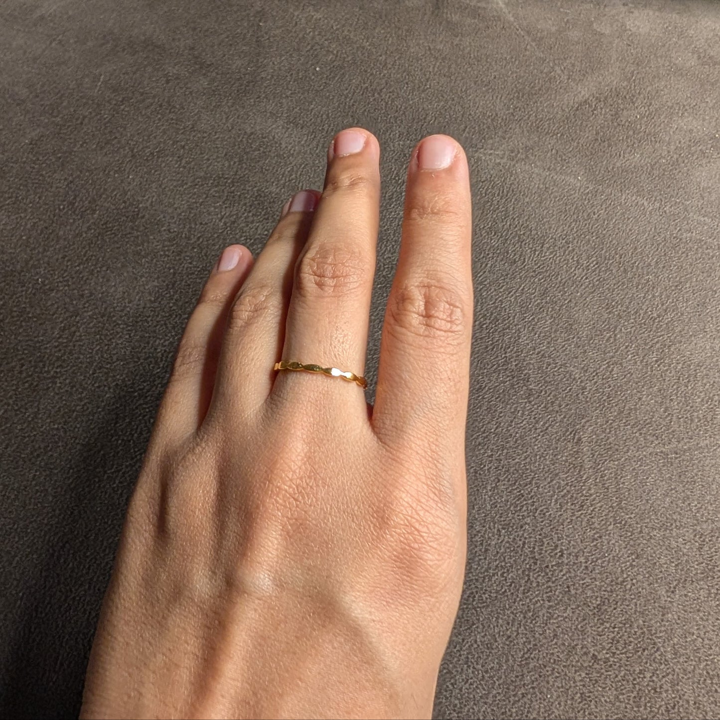 Gold Twisted Stacking Ring