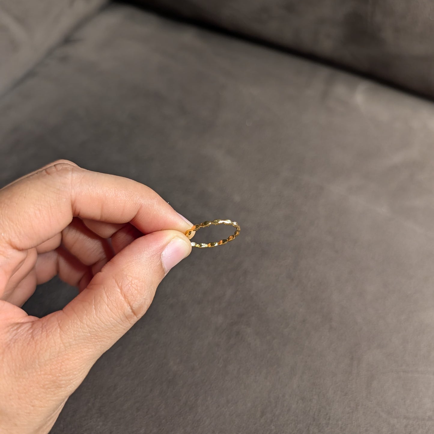 Gold Twisted Stacking Ring