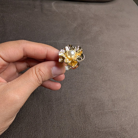 Layered Flower Petal Ring